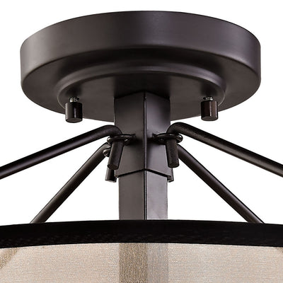 Diffusion Semi Flush Mount