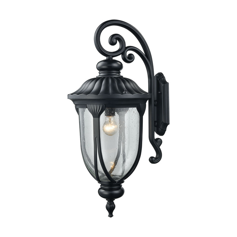 ELK Home - 87102/1 - One Light Outdoor Wall Sconce - Derry Hill - Matte Black