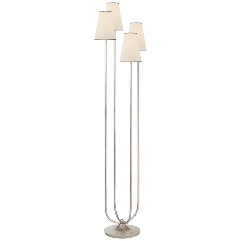 Visual Comfort Signature - ARN 1025BSL-L - Four Light Floor Lamp - Montreuil - Burnished Silver Leaf