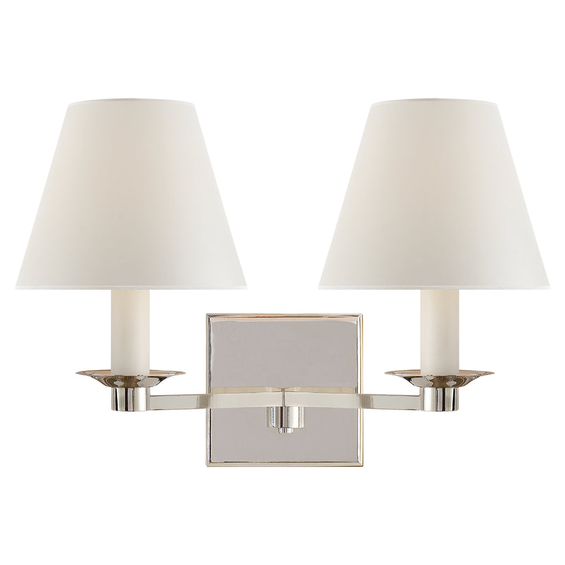 Ralph Lauren - RL 2007PN-P - Two Light Wall Sconce - Evans - Polished Nickel