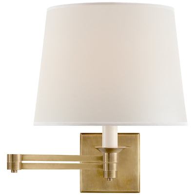 Ralph Lauren - RL 2010NB-P - One Light Swing Arm Wall Lamp - Evans - Natural Brass