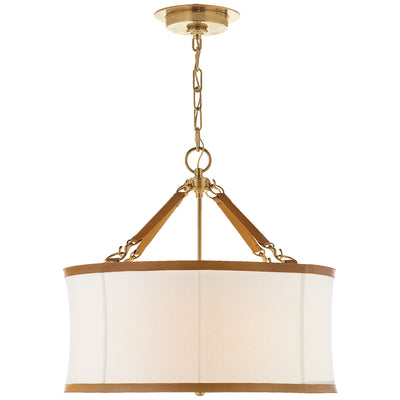 Ralph Lauren - RL 5161NB-L - Three Light Pendant - Broomfield - Natural Brass