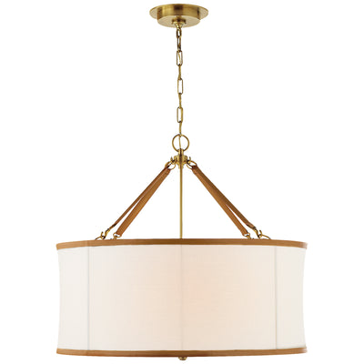 Ralph Lauren - RL 5162NB-L - Four Light Pendant - Broomfield - Natural Brass