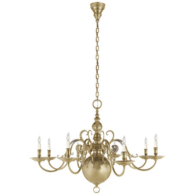 Ralph Lauren - RL 5205NB - Eight Light Chandelier - Lillianne - Natural Brass