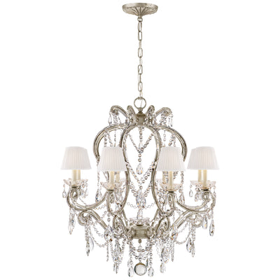 Ralph Lauren - RL 5230ASL-S - Eight Light Chandelier - Adrianna - Antique Silver Leaf