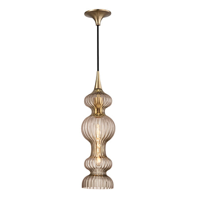 Hudson Valley - 1600-AGB-BZ - One Light Pendant - Pomfret - Aged Brass