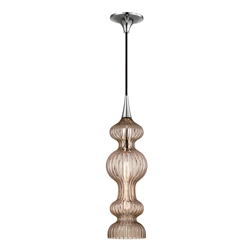 Hudson Valley - 1600-PN-BZ - One Light Pendant - Pomfret - Polished Nickel