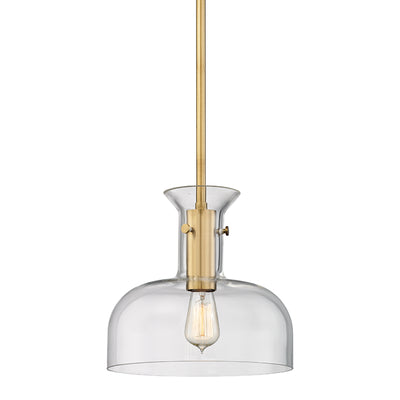 Hudson Valley - 7912-AGB - One Light Pendant - Coffey - Aged Brass