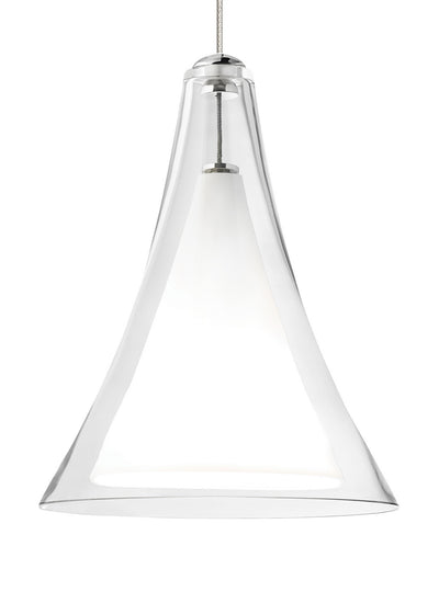 Visual Comfort Modern - 700MOMLPCS - One Light Pendant - Melrose II - Satin Nickel