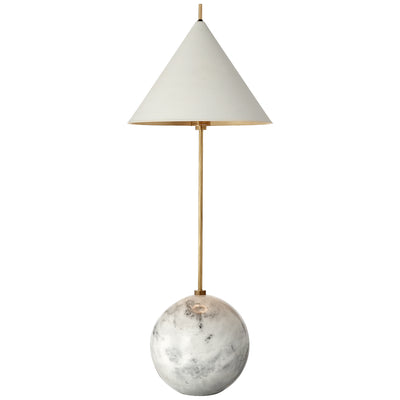 Visual Comfort Signature - KW 3118AB/WHT - One Light Accent Lamp - Cleo - Antique-Burnished Brass