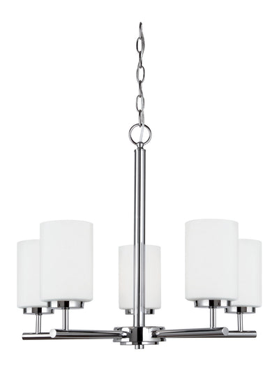 Generation Lighting - 31161EN3-05 - Five Light Chandelier - Oslo - Chrome