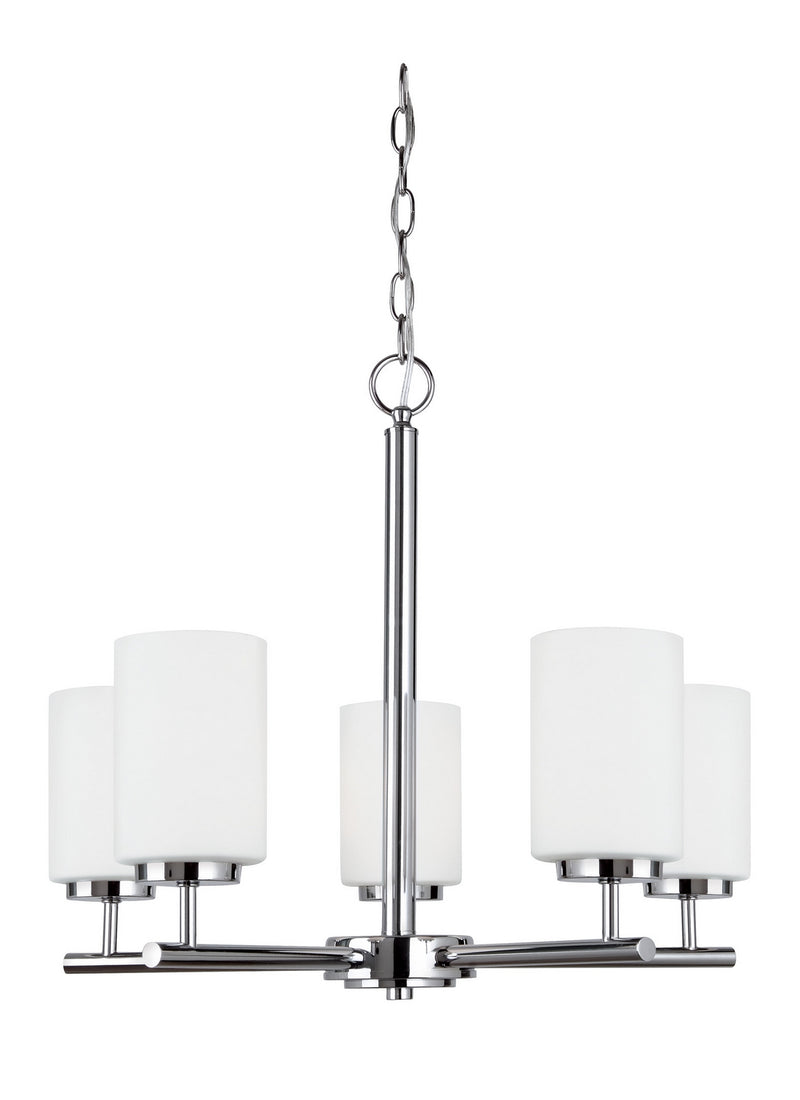 Generation Lighting - 31161EN3-05 - Five Light Chandelier - Oslo - Chrome