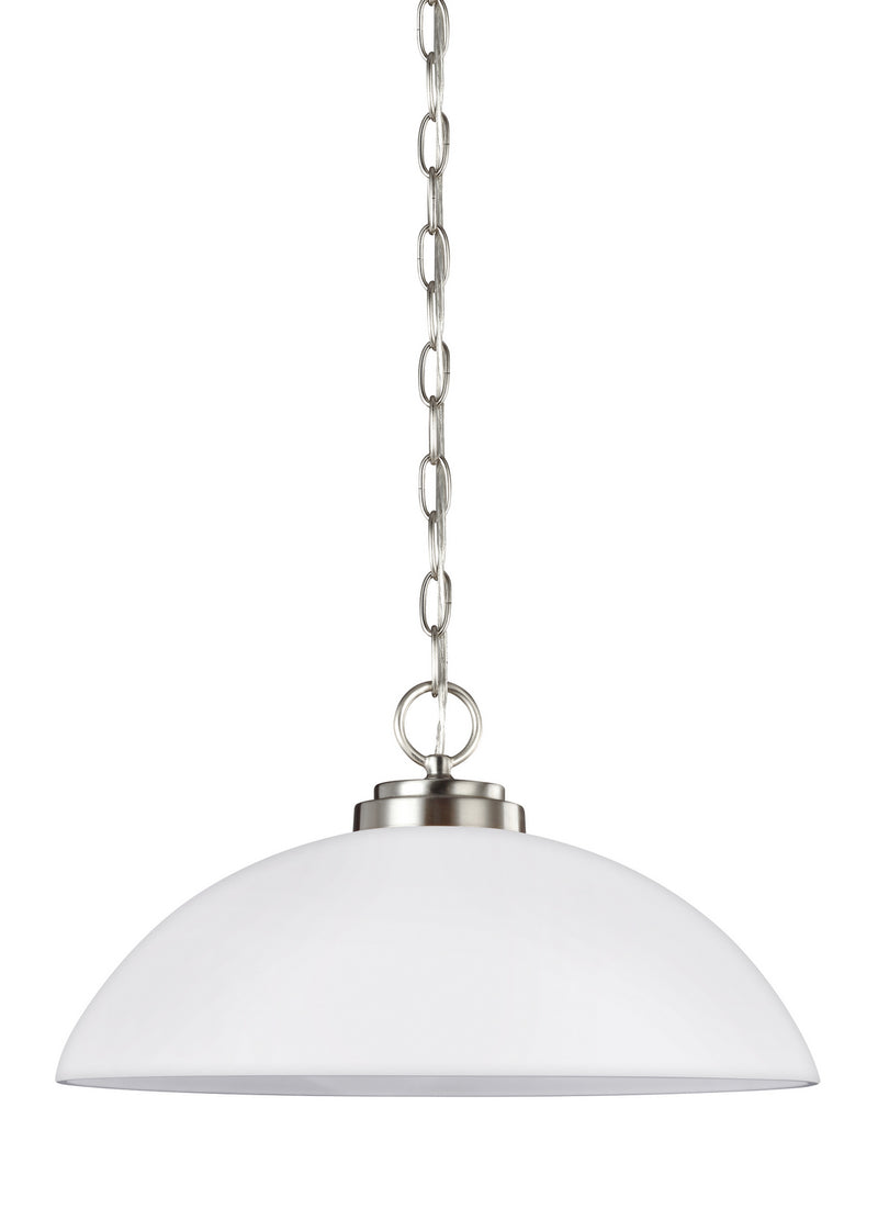 Generation Lighting - 65160-962 - One Light Pendant - Oslo - Brushed Nickel