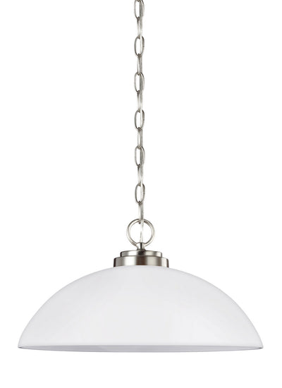 Generation Lighting - 65160EN3-962 - One Light Pendant - Oslo - Brushed Nickel