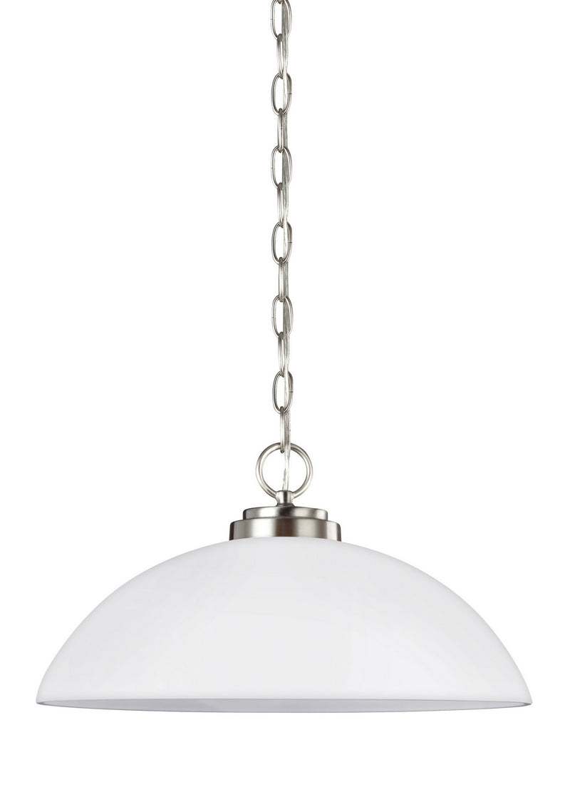 Generation Lighting - 65160EN3-962 - One Light Pendant - Oslo - Brushed Nickel