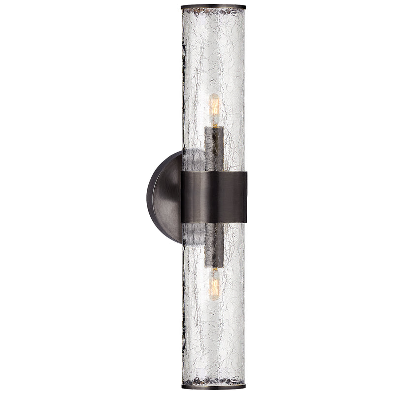 Visual Comfort Signature - KW 2118BZ-CRG - Two Light Wall Sconce - Liaison - Bronze