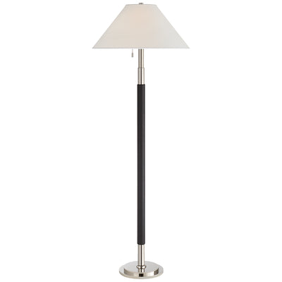 Ralph Lauren - RL 1491PN/CHC-P - Two Light Floor Lamp - Garner - Polished Nickel and Chocolate Leather