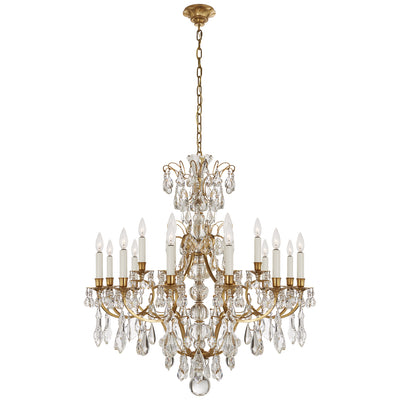 Ralph Lauren - RL 5311NB - 18 Light Chandelier - Antoinette - Natural Brass and Crystal