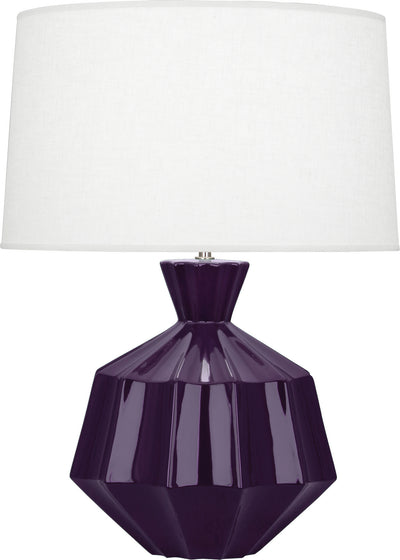 Robert Abbey - AM999 - One Light Table Lamp - Orion - Amethyst Glazed