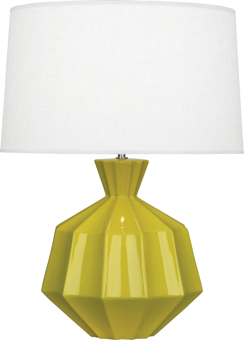 Robert Abbey - CI999 - One Light Table Lamp - Orion - Citron Glazed