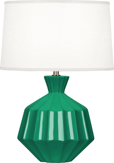 Robert Abbey - EG989 - One Light Accent Lamp - Orion - Emerald Green Glazed