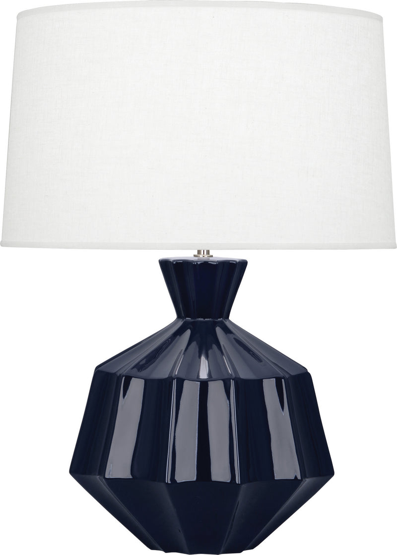 Robert Abbey - MB999 - One Light Table Lamp - Orion - Midnight Blue Glazed