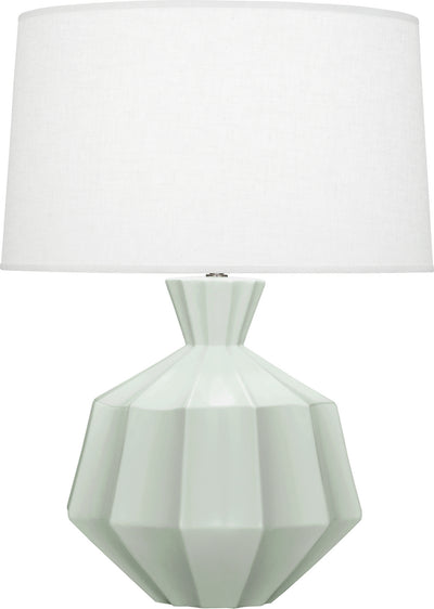 Robert Abbey - MCL17 - One Light Table Lamp - Orion - Matte Celadon Glazed