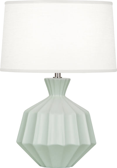 Robert Abbey - MCL18 - One Light Table Lamp - Orion - Matte Celadon Glazed