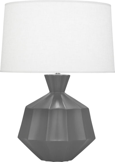 Robert Abbey - MCR17 - One Light Table Lamp - Orion - Matte Ash Glazed