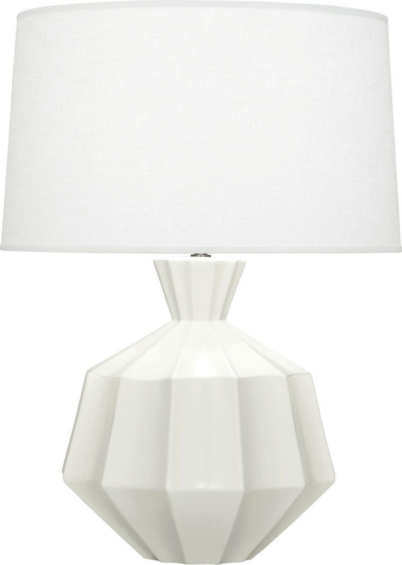 Robert Abbey - MLY17 - One Light Table Lamp - Orion - Matte Lily Glazed