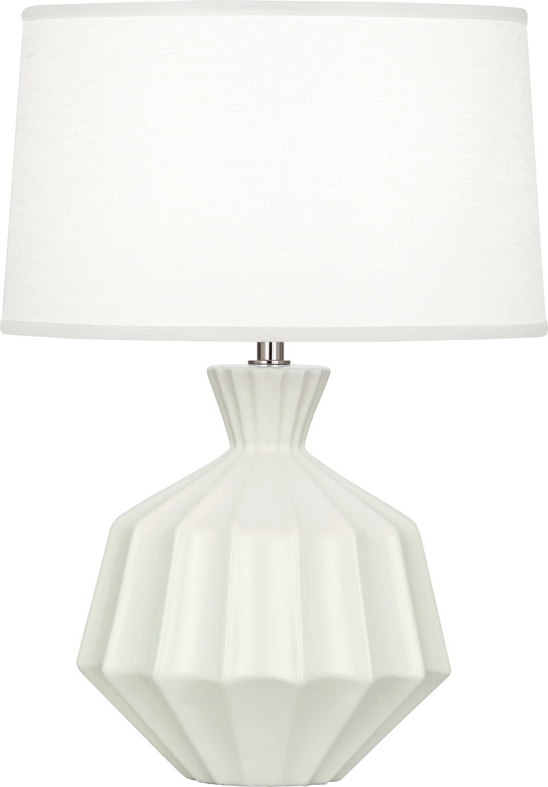 Robert Abbey - MLY18 - One Light Table Lamp - Orion - Matte Lily Glazed