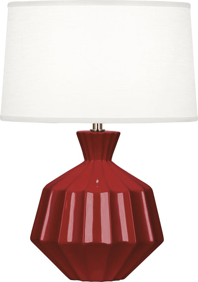 Robert Abbey - OX989 - One Light Accent Lamp - Orion - Oxblood Glazed