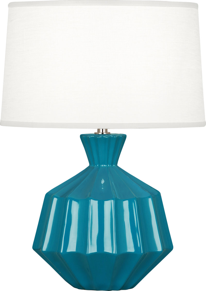 Robert Abbey - PC989 - One Light Accent Lamp - Orion - Peacock Glazed