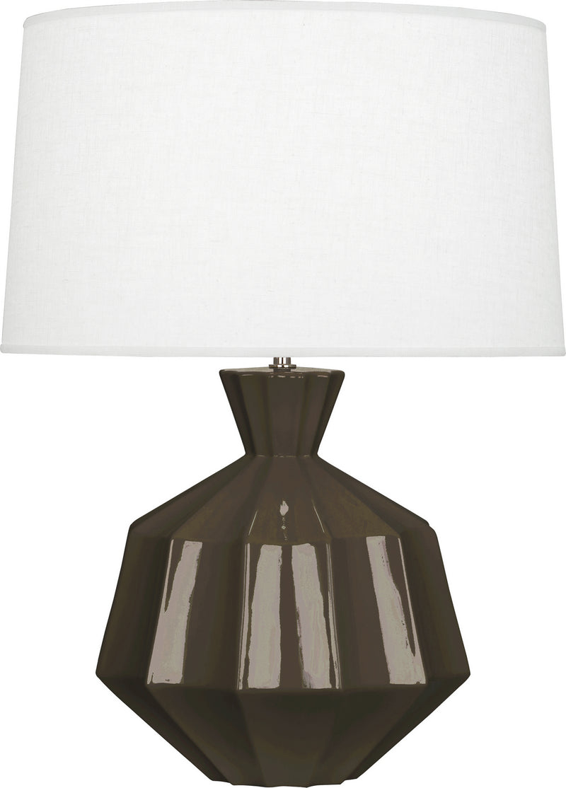 Robert Abbey - TE999 - One Light Table Lamp - Orion - Brown Tea Glazed