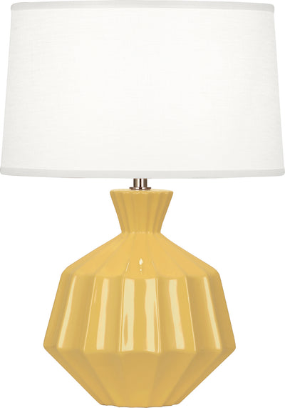 Robert Abbey - SU989 - One Light Accent Lamp - Orion - Sunset Yellow Glazed