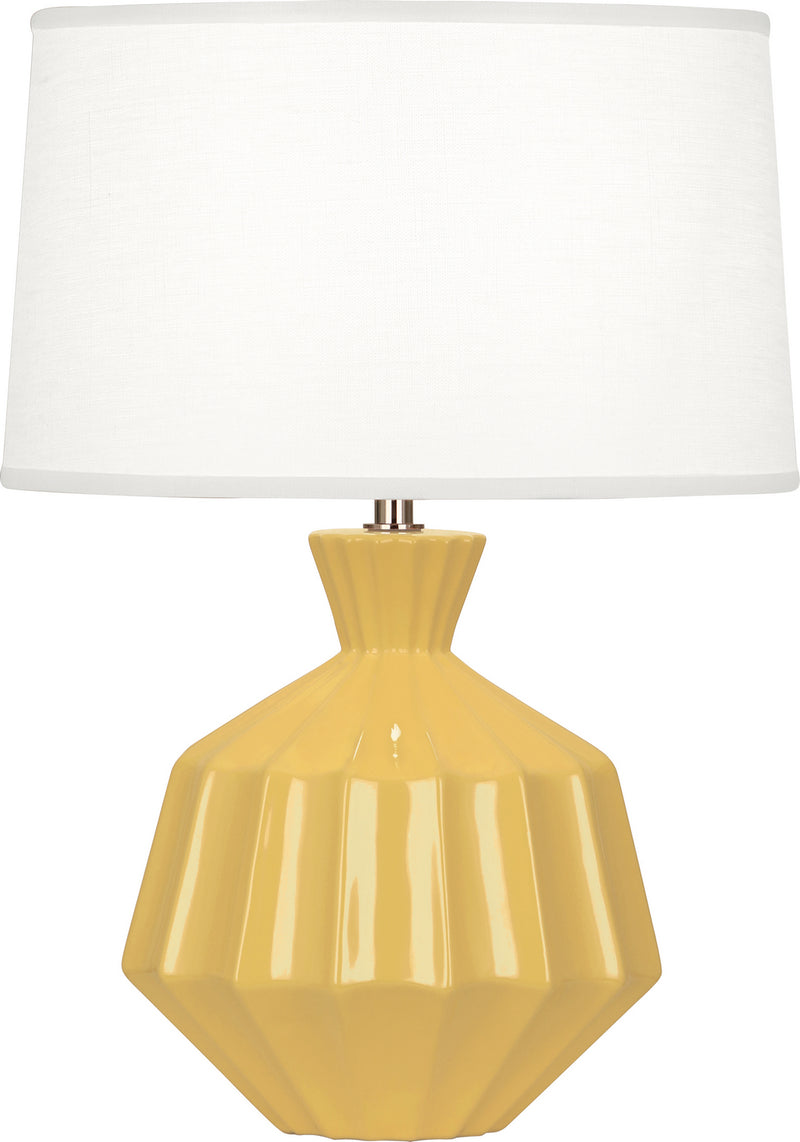 Robert Abbey - SU989 - One Light Accent Lamp - Orion - Sunset Yellow Glazed