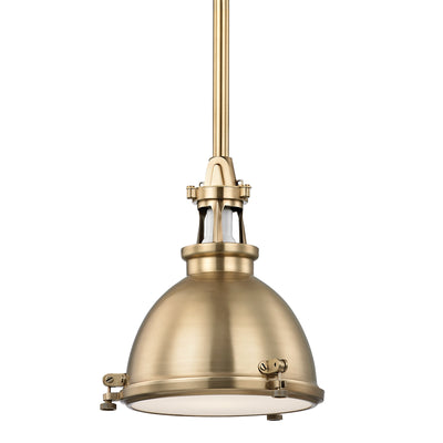 Hudson Valley - 4610-AGB - One Light Pendant - Massena - Aged Brass