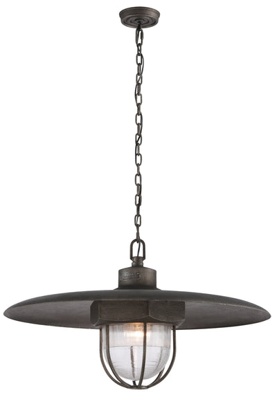 Troy Lighting - F3898-APW - One Light Pendant - Acme - Aged Silver