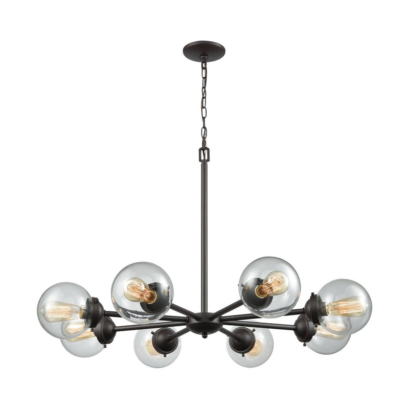 ELK Home - CN129821 - Eight Light Chandelier - Beckett - Oil Rubbed Bronze