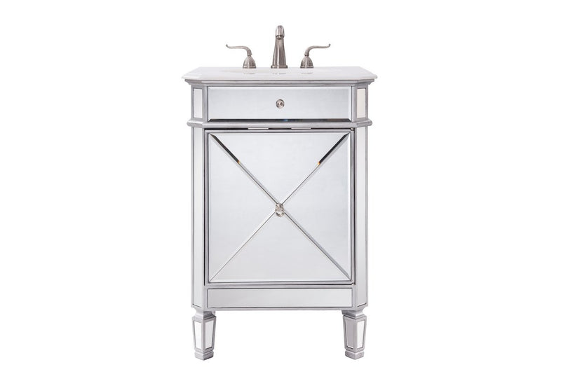 Elegant Lighting - VF-1100 - Single Bathroom Vanity - Camille - Clear Mirror