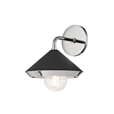 Mitzi - H139101-PN/BK - One Light Wall Sconce - Marnie - Polished Nickel/Black