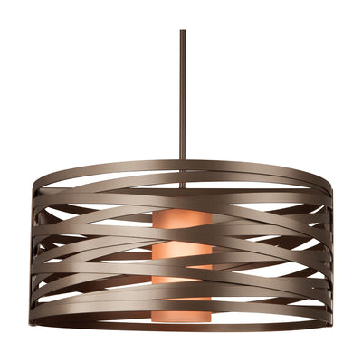 Hammerton Studio - CHB0013-24-FB-F-001-E2 - One Light Pendant - Tempest - Flat Bronze