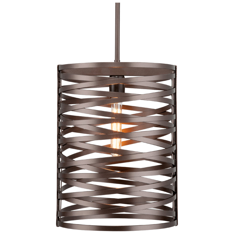 Hammerton Studio - LAB0013-16-FB-0-001-E2 - One Light Pendant - Tempest - Flat Bronze