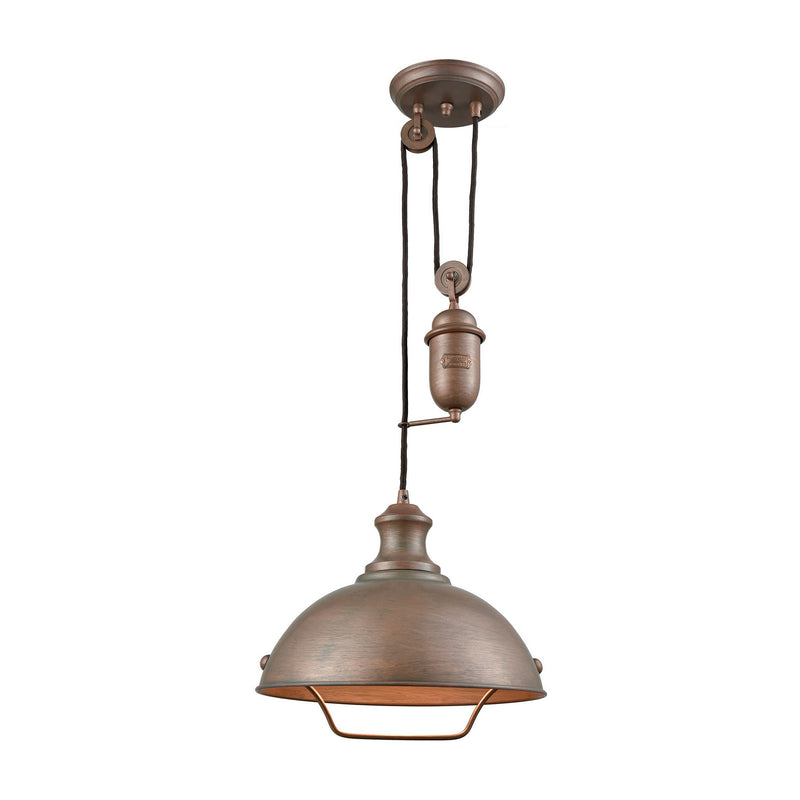 ELK Home - 65271-1 - One Light Pendant - Farmhouse - Tarnished Brass