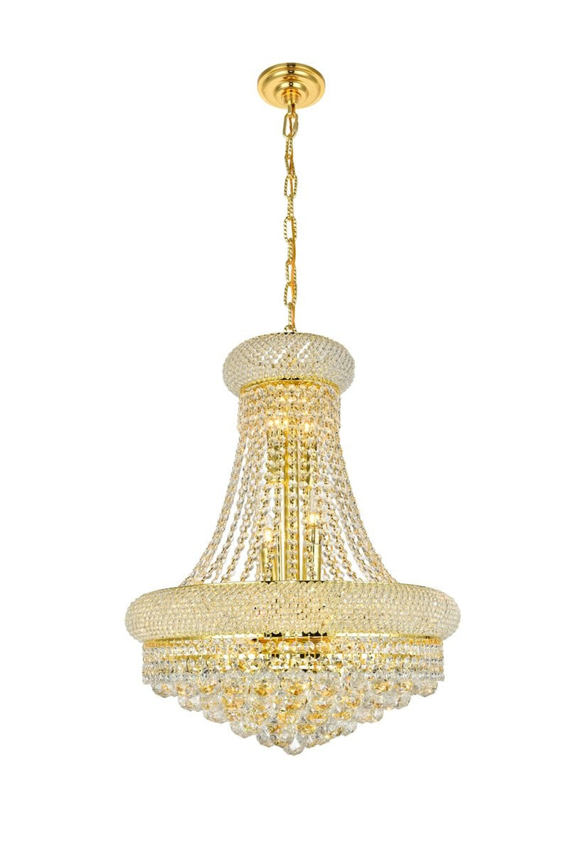 Elegant Lighting - V1800D20G/RC - 14 Light Chandelier - Primo - Gold