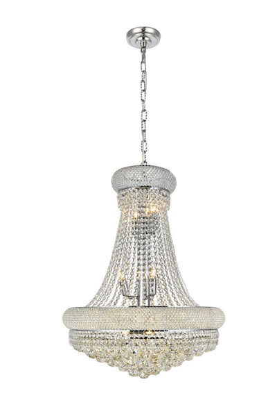 Elegant Lighting - V1800D24C/RC - 14 Light Chandelier - Primo - Chrome