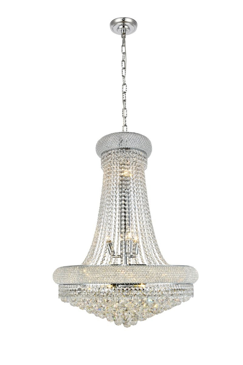 Elegant Lighting - V1800D28C/RC - 14 Light Chandelier - Primo - Chrome