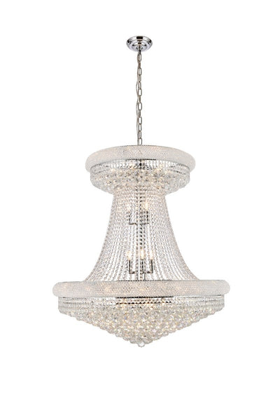 Elegant Lighting - V1800G36SC/RC - 28 Light Chandelier - Primo - Chrome