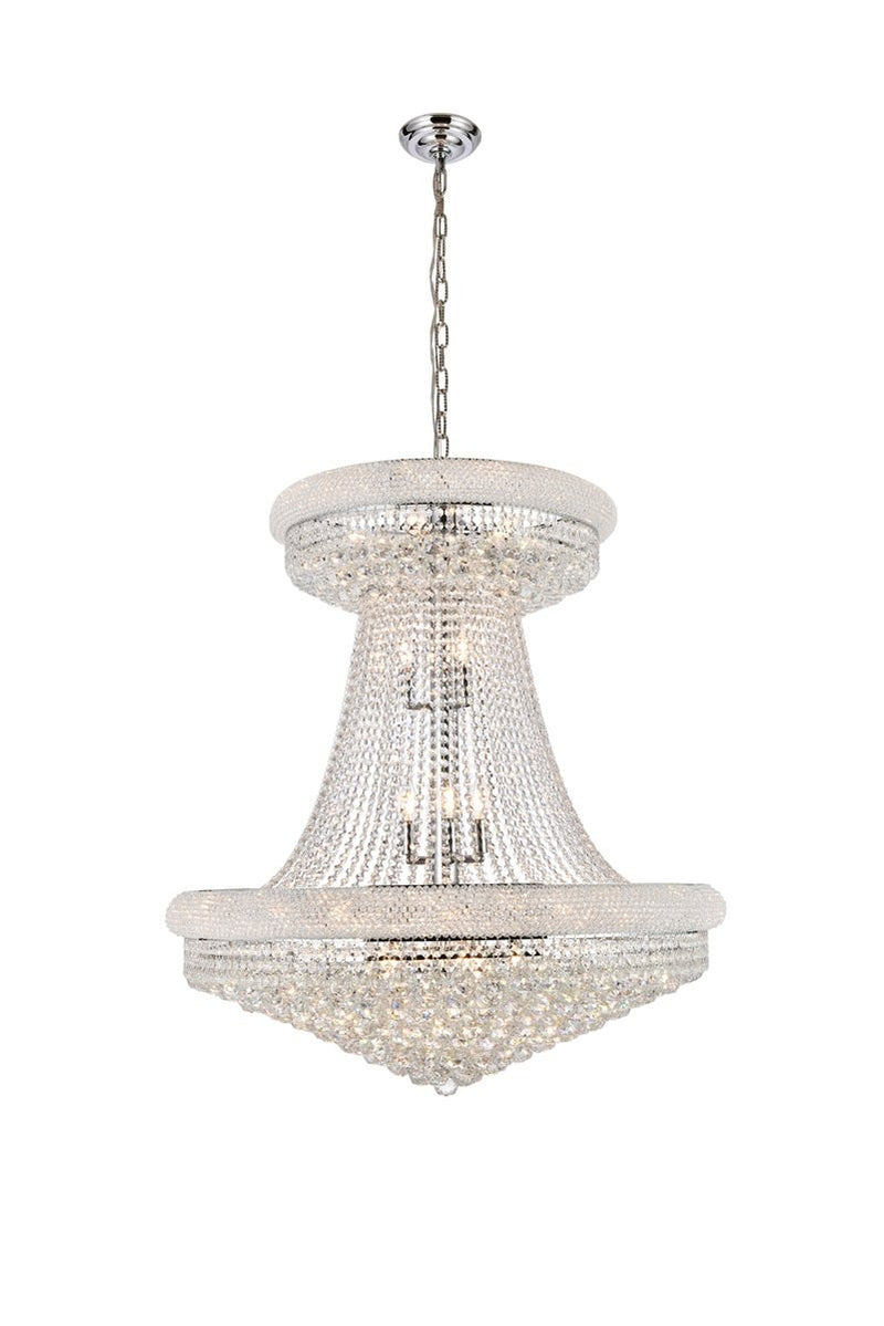 Elegant Lighting - V1800G36SC/RC - 28 Light Chandelier - Primo - Chrome