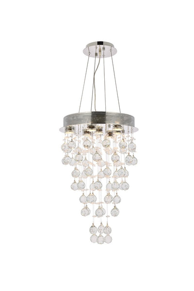 Elegant Lighting - V2006D16C/RC - Seven Light Pendant - Galaxy - Chrome